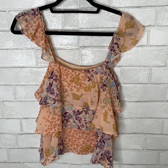 Wayf Ruffle Print Tank Top - Picture 6 of 9